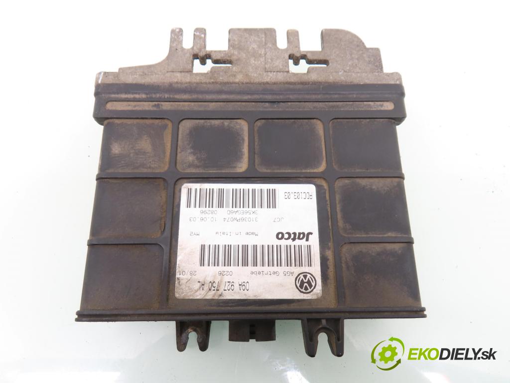 VW BORA (1J2) KOMBI 2003 96,00 1.9 TDI - ASZ 1896,00 Riadiaca jednotka prevodovky 09A927750AL