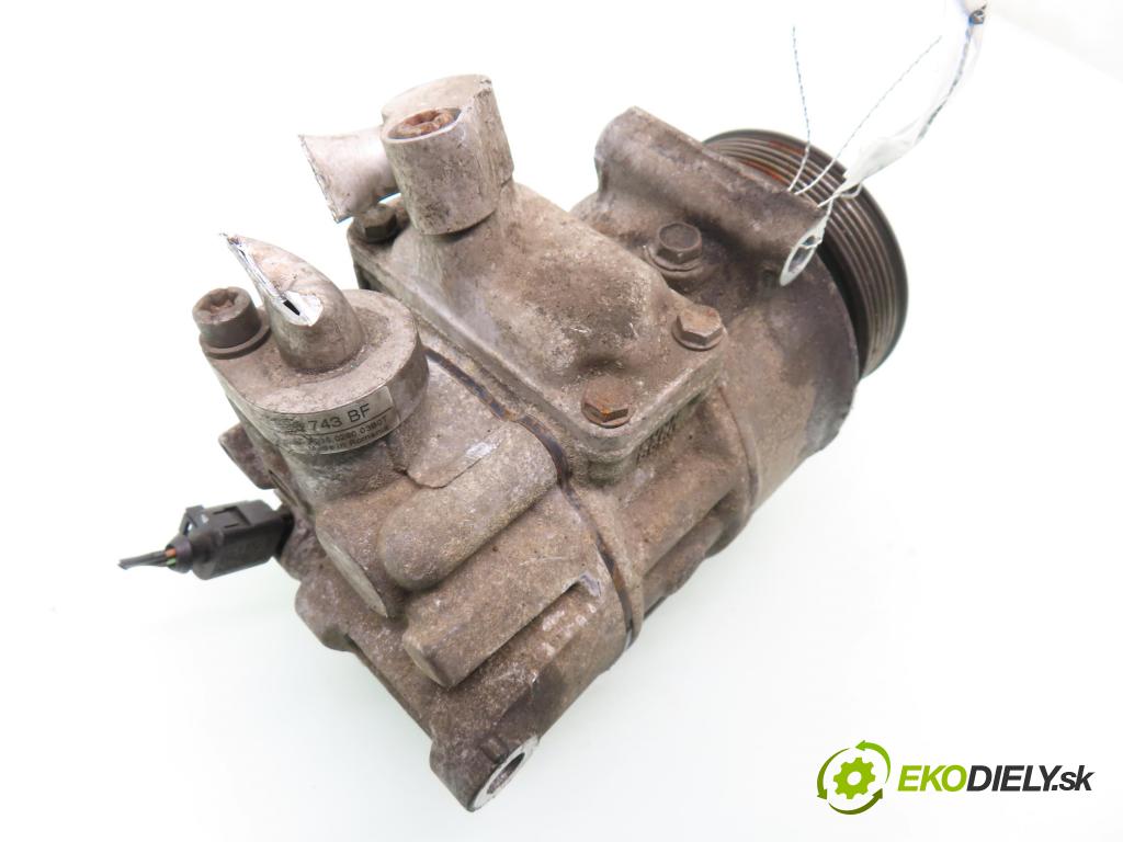 VW PASSAT B6 Variant (3C5) KOMBI 2007 103,00 2.0 TDI 16V - BKP 1968,00 KOMPRESOR: klimatizácie 1K0820859F (Kompresor klimatizácie)