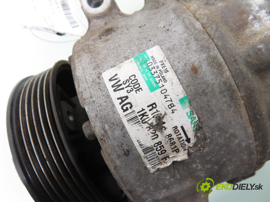 VW PASSAT B6 Variant (3C5) KOMBI 2007 103,00 2.0 TDI 16V - BKP 1968,00 KOMPRESOR: klimatizácie 1K0820859F (Kompresor klimatizácie)