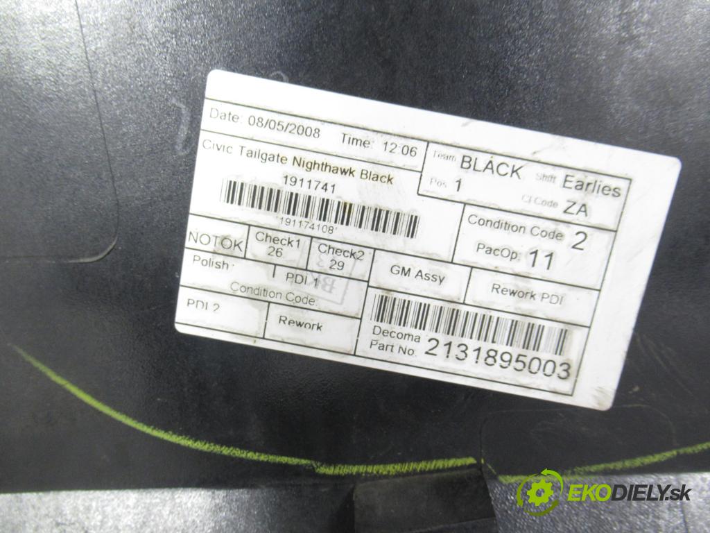 HONDA CIVIC VIII (FN, FK) HB 2008 61,00 1.4 (FK1) - L13A7 1339,00 Zadné čelo dverí kufor 
