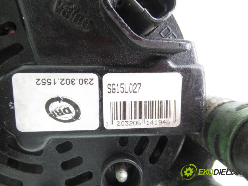 RENAULT ESPACE IV (JK0/1_) MINIVAN 2005 100,00 2.0 (JK09) - F4R 792 1998,00 Alternátor SG15L027 ; 2549098 (Alternátor)