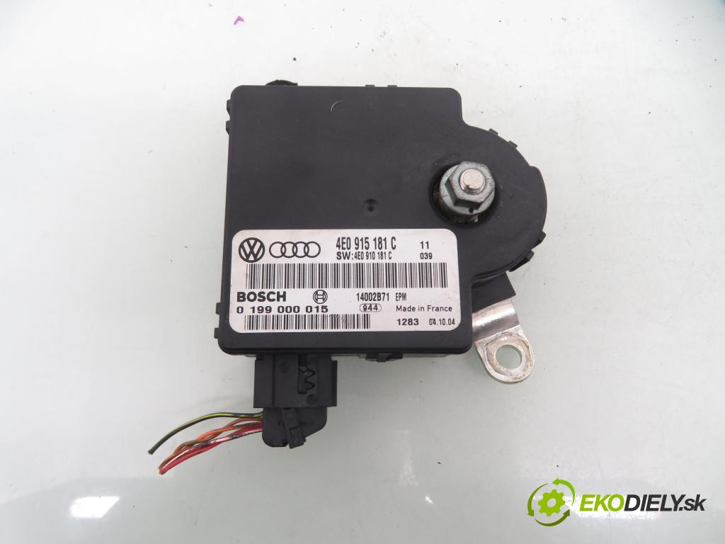 AUDI A8 D3 (4E2, 4E8) SEDAN 2004 171,00 3.0 TDI quattro - ASB 2967,00 MODUL akumulátora 4E0915181C ; 4E0910181C ; 0199000015
