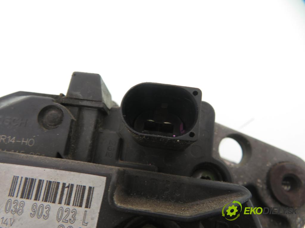 VW BORA (1J2) KOMBI 2003 96,00 1.9 TDI - ASZ 1896,00 Alternátor 038903023L ; 0124325001 (Alternátor)