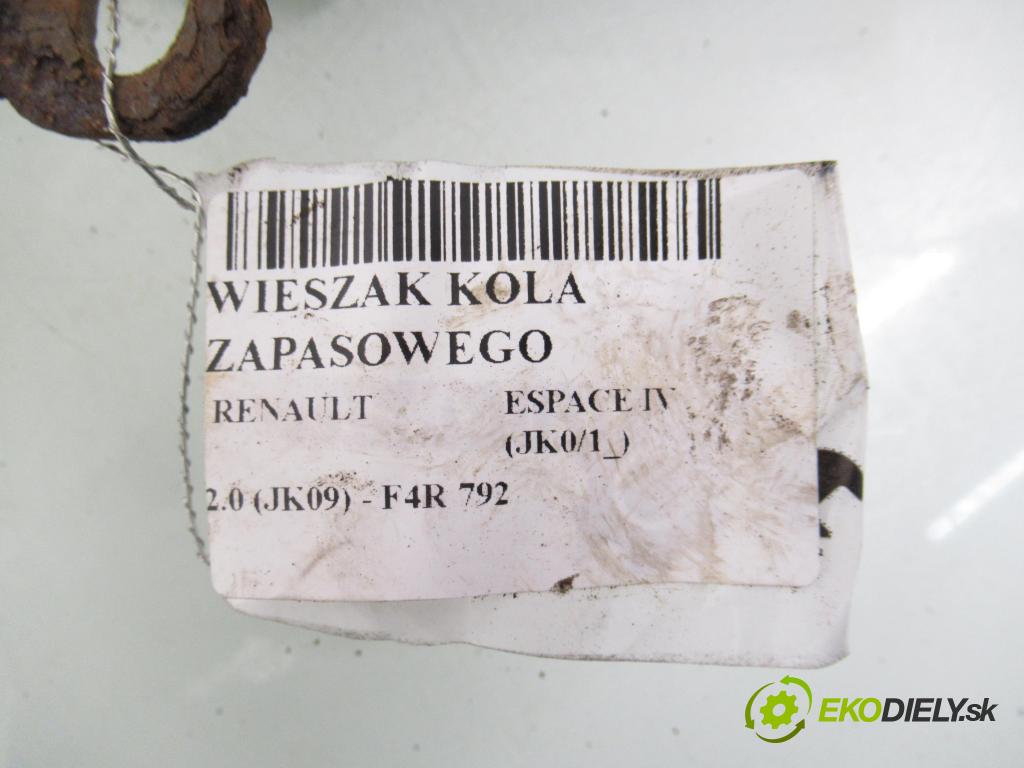RENAULT ESPACE IV (JK0/1_) MINIVAN 2005 100,00 2.0 (JK09) - F4R 792 1998,00 Vešiak: KOLA: ZÁLOHOVANIE: 