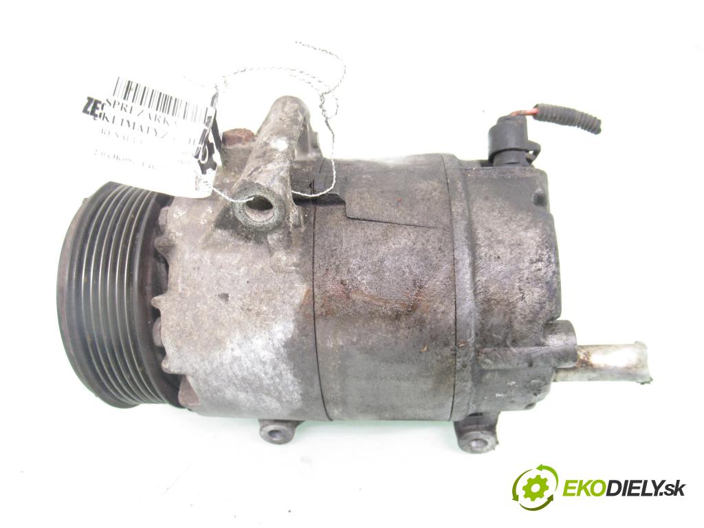 RENAULT ESPACE IV (JK0/1_) MINIVAN 2005 100,00 2.0 (JK09) - F4R 792 1998,00 KOMPRESOR: klimatizácie 8200436108 (Kompresor klimatizácie)