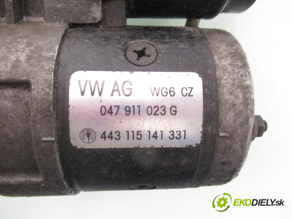 SKODA FABIA I (6Y2) HB 2001 44,00 1.4 MPi 60 - AZE 1397,00 Štartér 047911023G ; 443115141331 (Štartér)