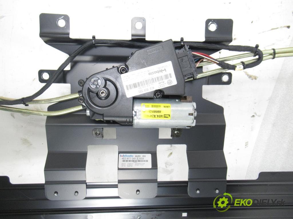 AUDI A8 D3 (4E2, 4E8) SEDAN 2004 171,00 3.0 TDI quattro - ASB 2967,00 strešné okno 4E0877041E ; 4E0959591 (Sklo karosérie)