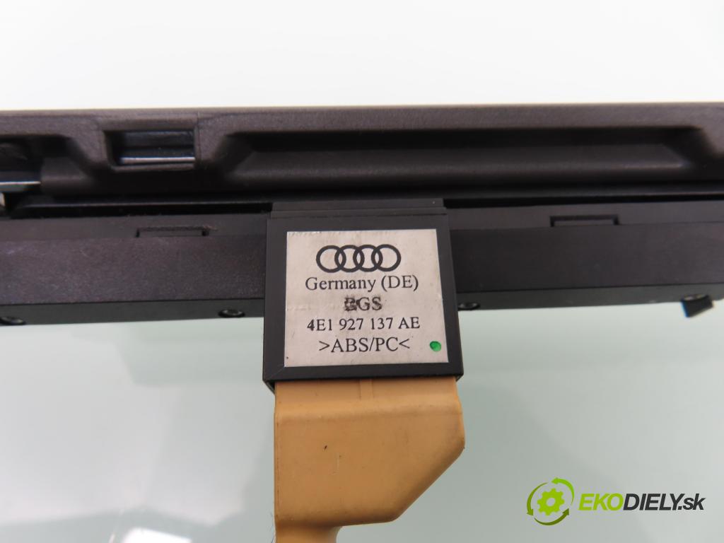 AUDI A8 D3 (4E2, 4E8) SEDAN 2004 171,00 3.0 TDI quattro - ASB 2967,00 Lišta dosky palubnej 4E1853192 ; 4E1927137AE