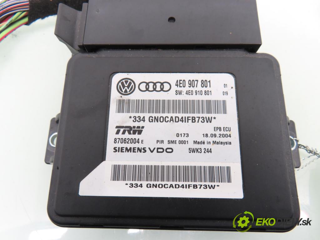 AUDI A8 D3 (4E2, 4E8) SEDAN 2004 171,00 3.0 TDI quattro - ASB 2967,00 MODUL akumulátora 4E0907801 ; 5WK3244