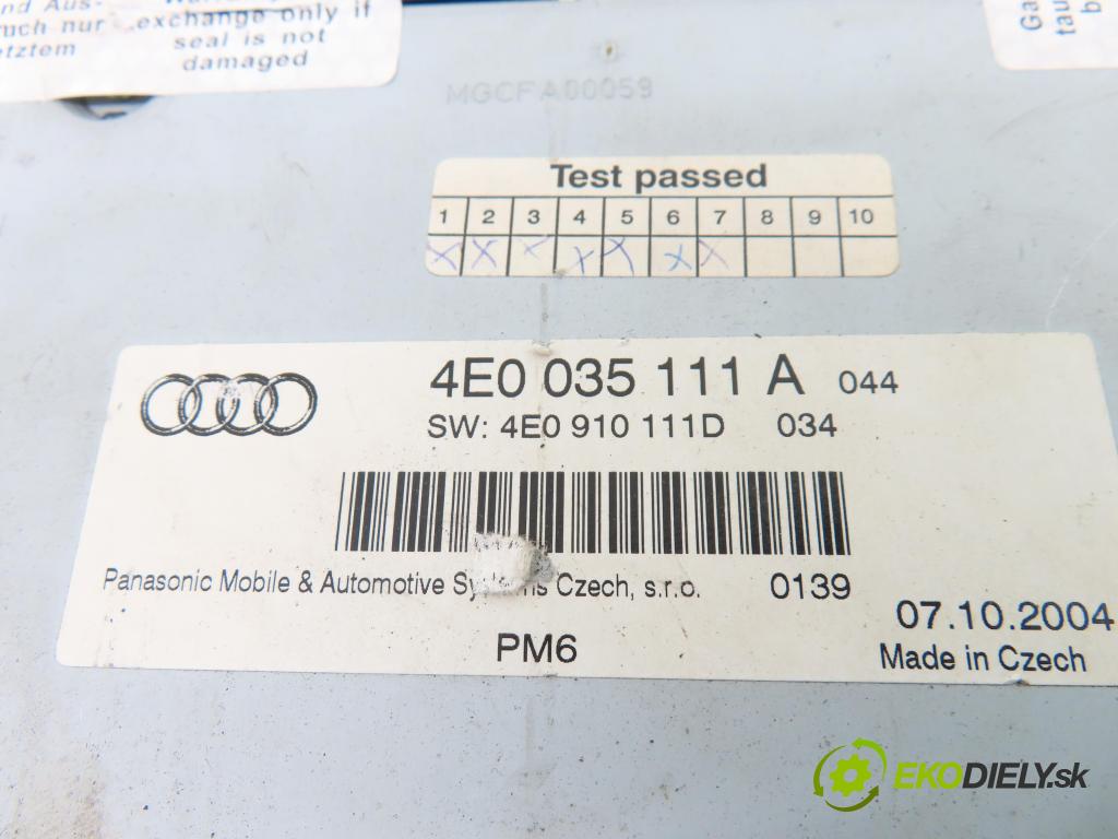 AUDI A8 D3 (4E2, 4E8) SEDAN 2004 171,00 3.0 TDI quattro - ASB 2967,00 Menič CD 4E0035111A