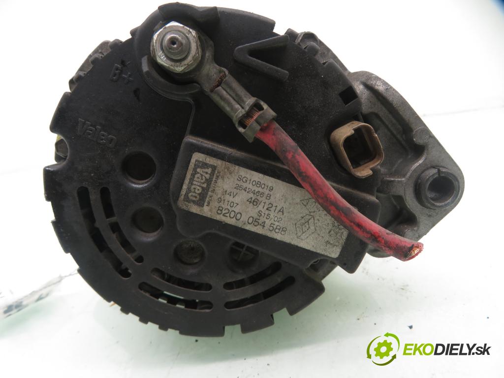 RENAULT SCENIC I (JA0/1_) MINIVAN 2000 75,00 1.9 dCi 102 - F9Q 732 1870,00 Alternátor 8200054588 ; 2542466B ; SG10B019 (Alternátor)