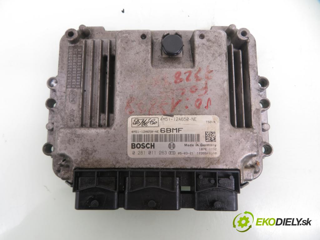 FORD FOCUS II (DA_, HCP) HB 2006 80,00 1.6 TDCi 109 - G8DA 1560,00 Riadiaca jednotka Motor 4M5112A650NE ; 0281011263