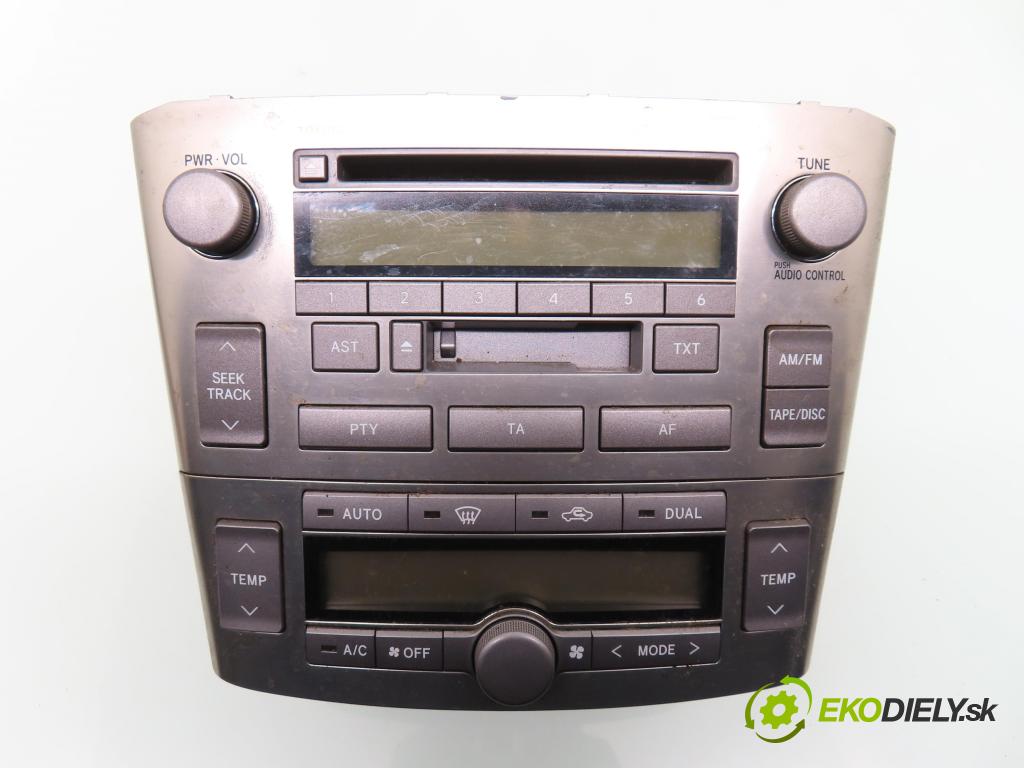 TOYOTA AVENSIS (_T25_) SEDAN 2005 108,00 2.0 VVTi (AZT250_) - 1AZ-FE 1998,00 RADIO CD 8612005080
