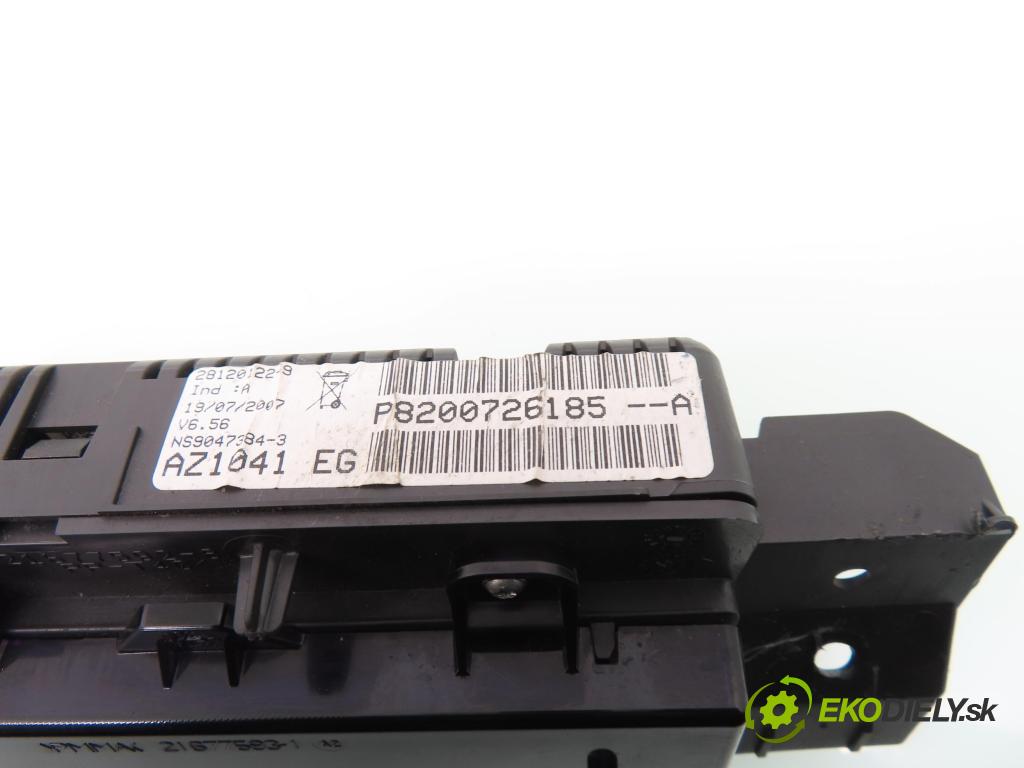 RENAULT ESPACE IV (JK0/1_) MINIVAN 2005 100,00 2.0 (JK09) - F4R 792 1998,00 Prístrojovka elektrický P8200726185A