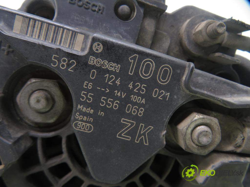 OPEL CORSA C (X01) HB 2002 59,00 1.2 16V Twinport 80 - Z 12 XEP 1229,00 Alternátor 0124425021 ; 55556068 (Alternátor)