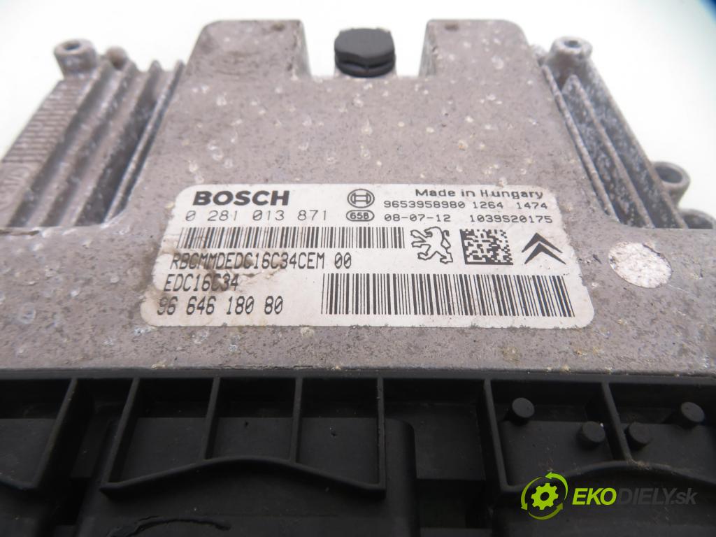 PEUGEOT PARTNER Skrzynia FURGON 2008 66,00 1.6 HDi 8V 90 1560,00 Riadiaca jednotka Motor 0281013871 ; 9664618080 ; 9653958980