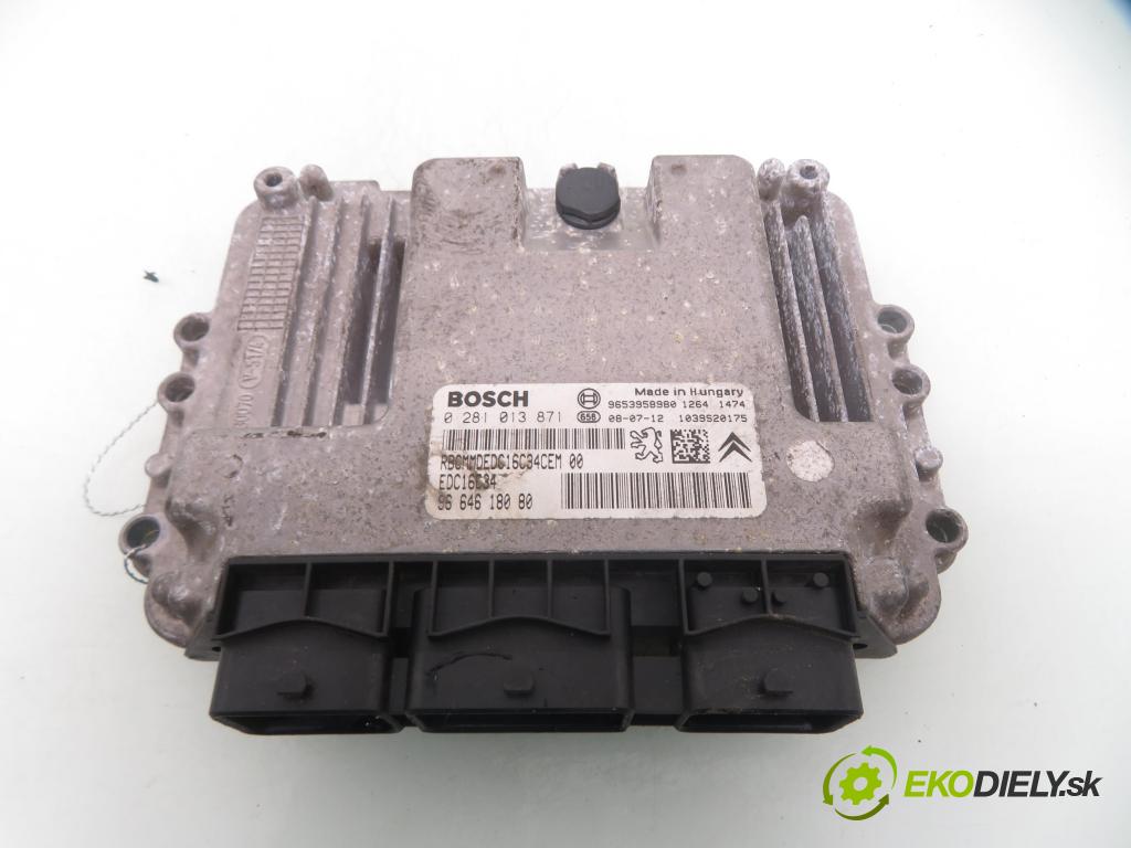 PEUGEOT PARTNER Skrzynia FURGON 2008 66,00 1.6 HDi 8V 90 1560,00 Riadiaca jednotka Motor 0281013871 ; 9664618080 ; 9653958980