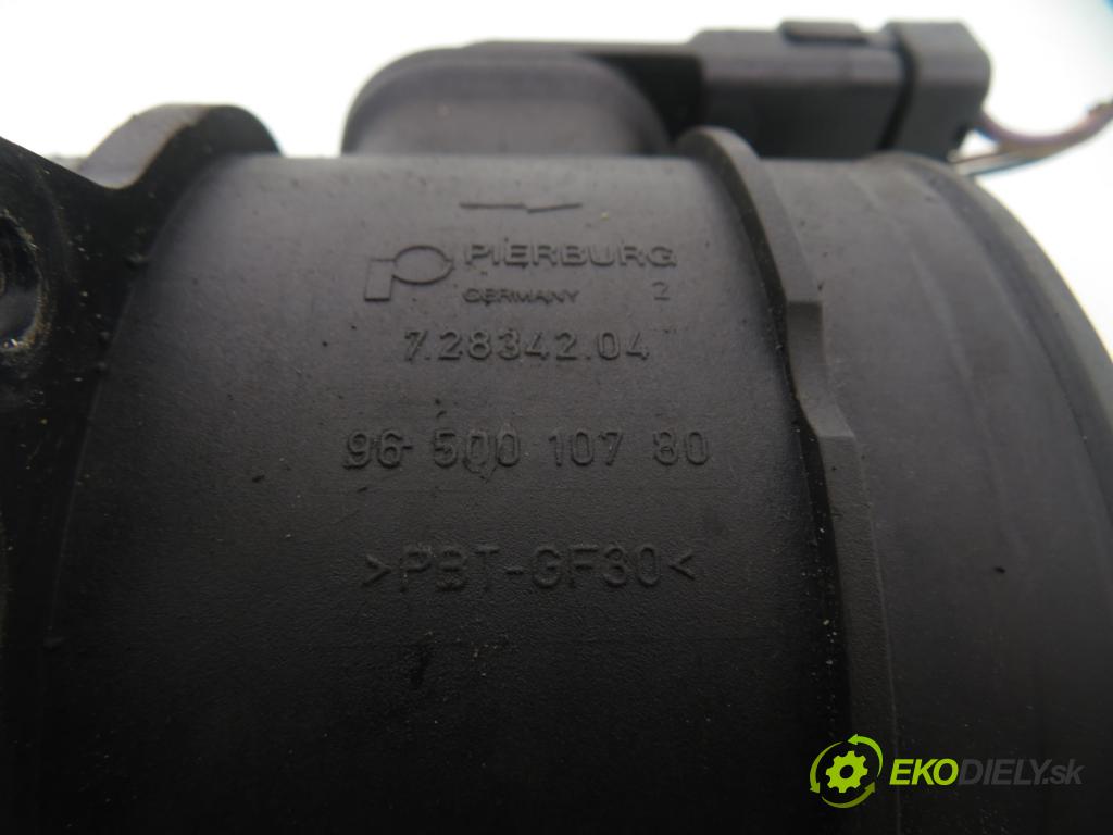 PEUGEOT PARTNER Skrzynia FURGON 2008 66,00 1.6 HDi 8V 90 1560,00 váha vzduchu vzduchu 72834204 ; 9650010780