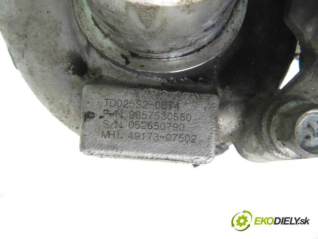 PEUGEOT 307 (3A/C) HB 2005 66,00 1.6 HDi 90 - 9HX (DV6ATED4) 1560,00 Turbodúchadlo 9657530580 ; 4917307502 ; TD025S206T4 (Turbodúchadlo (kompletné))