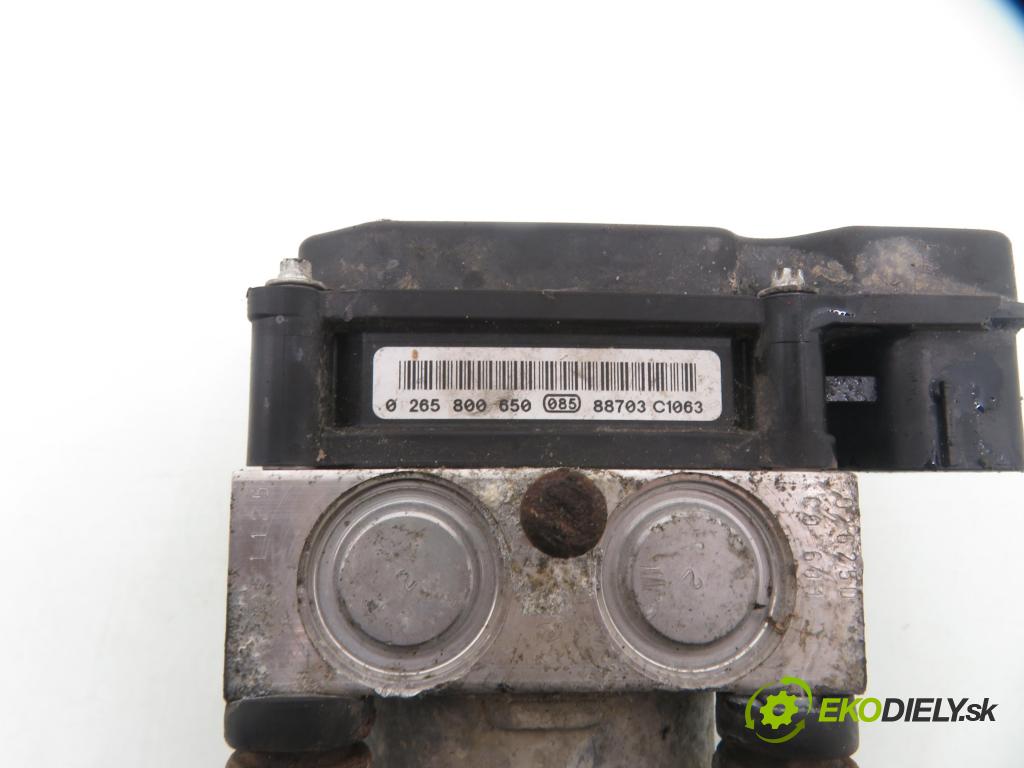 PEUGEOT PARTNER Skrzynia FURGON 2008 66,00 1.6 HDi 8V 90 1560,00 Pumpa ABS 0265800650 ; 0265231974 ; 9660107180 (Pumpa ABS)