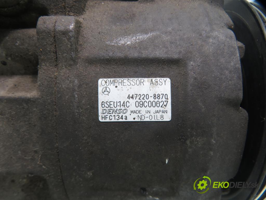 MERCEDES-BENZ VANEO (414) MINIVAN 2002 75,00 1.6 (414.700) - M 166.961 1598,00 KOMPRESOR: klimatizácie 4472208870 ; 6SEU14C (Kompresor klimatizácie)