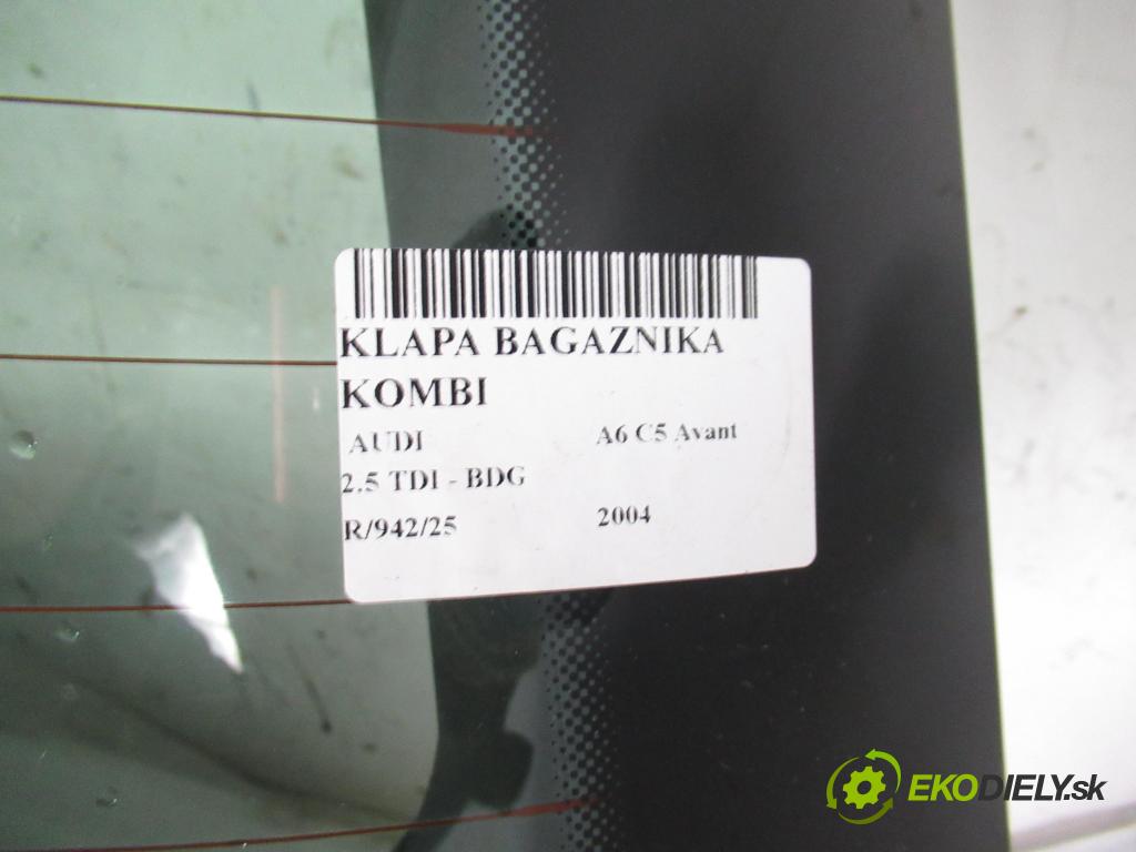 AUDI A6 Avant (4B5, C5) KOMBI 2004 120,00 2.5 TDI V6 163 - BDG 2496,00 kapota kufor Combi