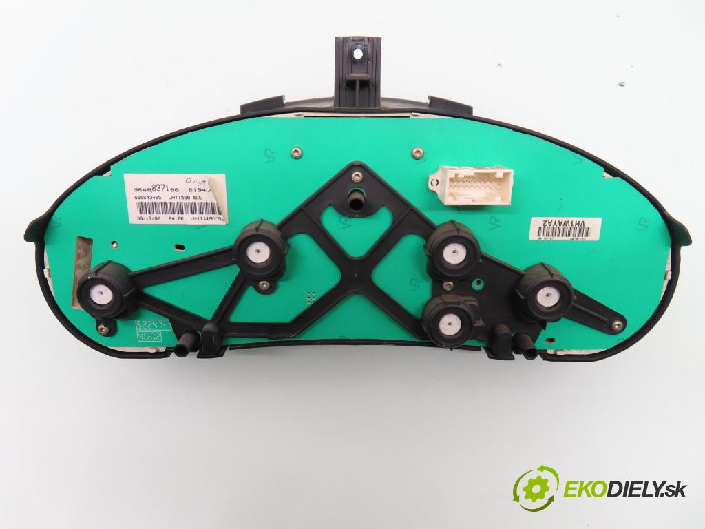PEUGEOT 206 CC (2D) CABRIO 2002 80,00 1.6 16V - NFU 1587,00 Prístrojovka elektrický 9648837180 ; 55500030000 ; 55500030010