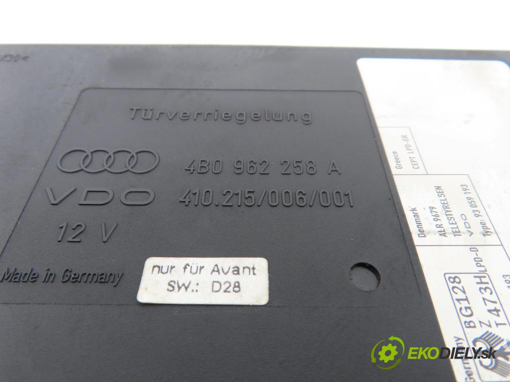 AUDI A6 (4B2, C5) SEDAN 1997 81,00 1.9 TDI - AFN 1896,00 MODUL komfortu 4B0962258A ; 410215006001