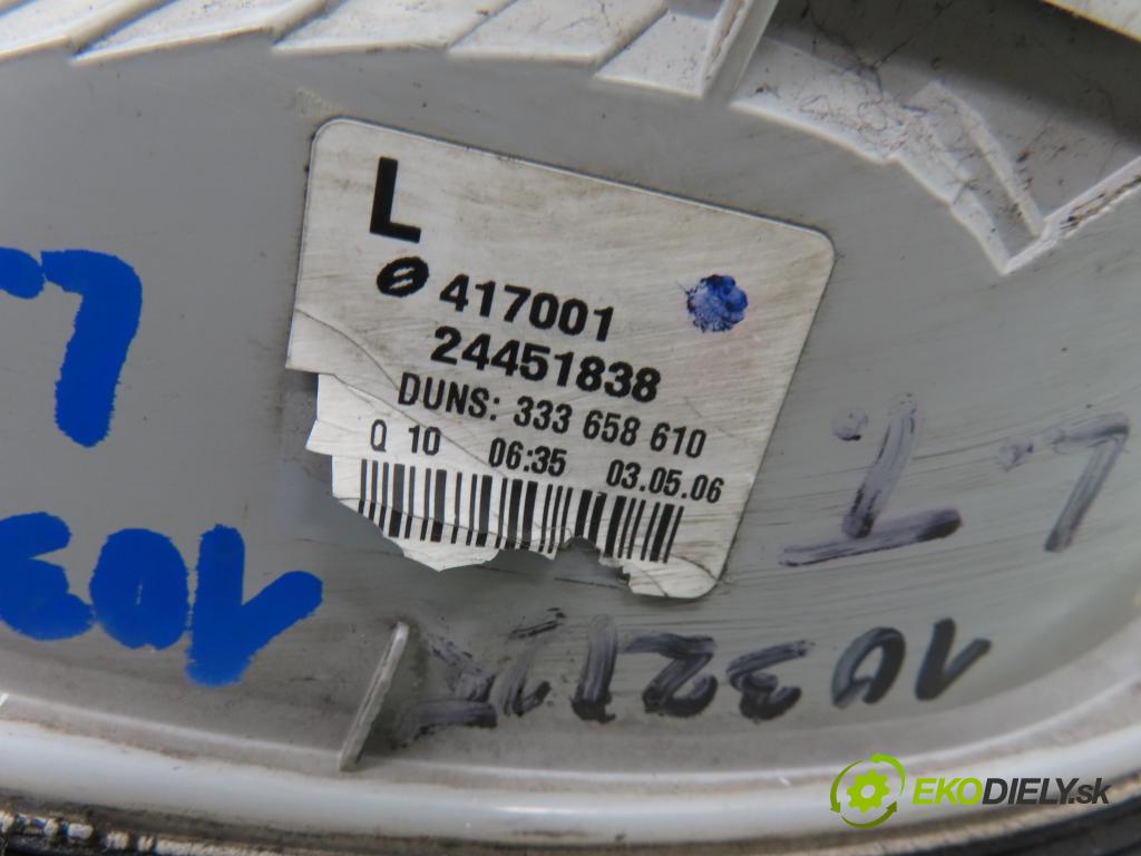 OPEL ASTRA H Kombi (A04) KOMBI 2007 74,00 1.9 CDTI - Z 19 DTL 1910,00 světlo levé zadní 24451838 ; 417001