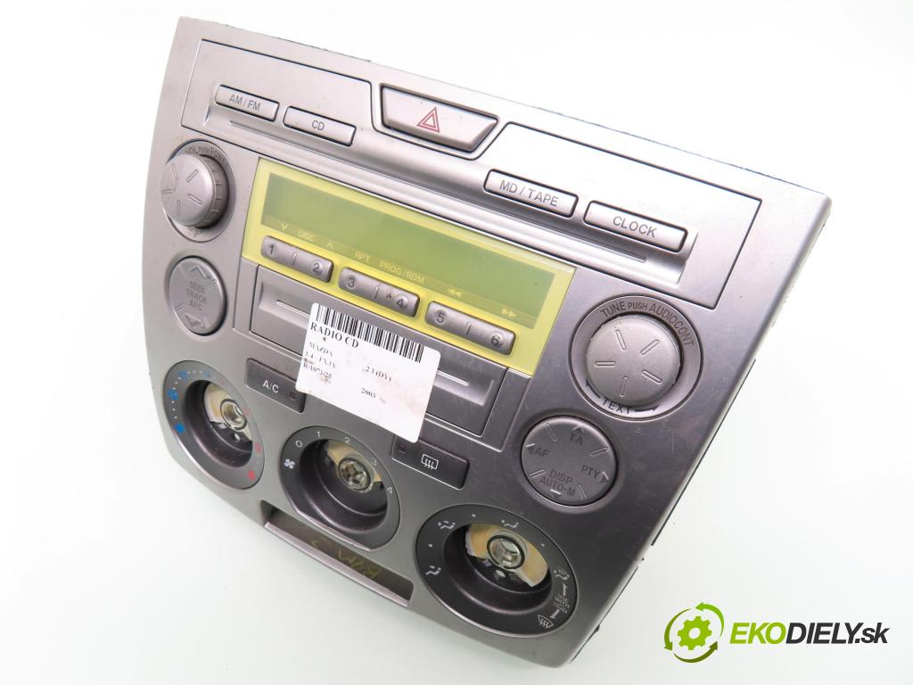 MAZDA 2 (DY) HB 2003 59,00 1.4 - FXJA 1388,00 RADIO CD 3M7118K876CB ; CRYM0270K