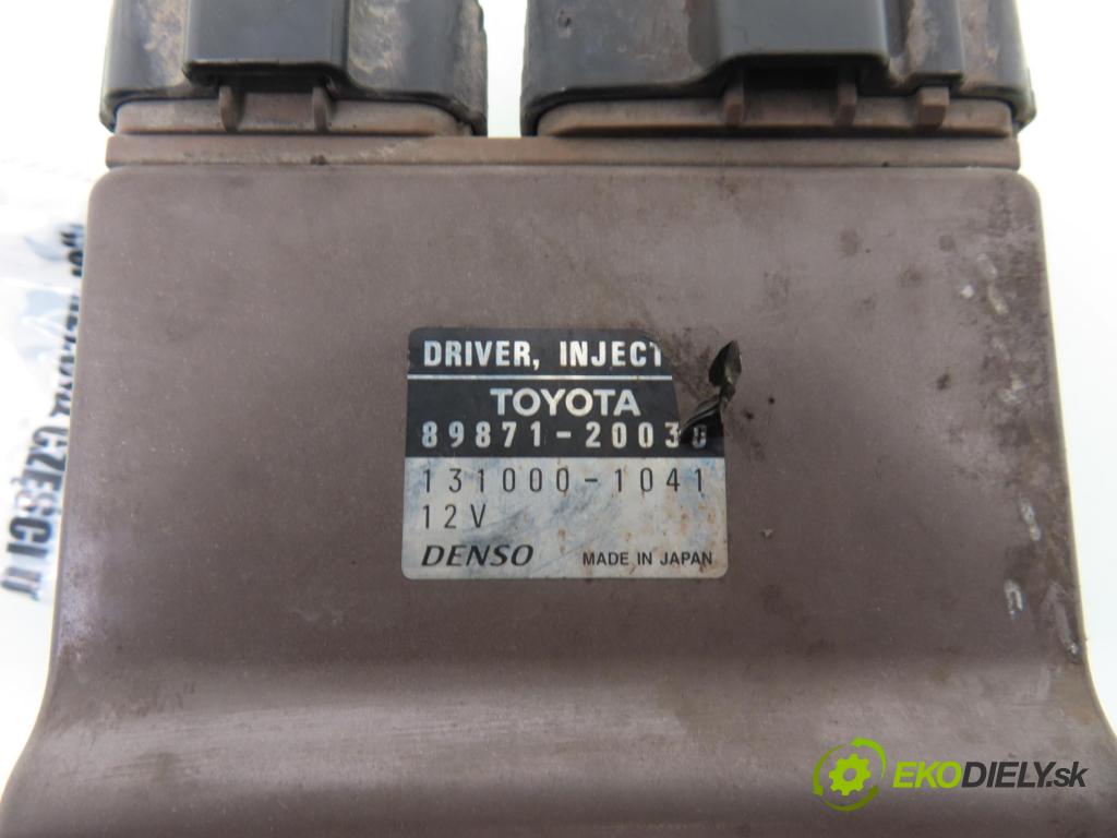 TOYOTA COROLLA Verso (_E12_) MINIVAN 2002 66,00 2.0 D-4D (CDE120_) - 1CD-FTV 1995,00 řídící jednotka vstřiku 8987120030 ; 1310001041