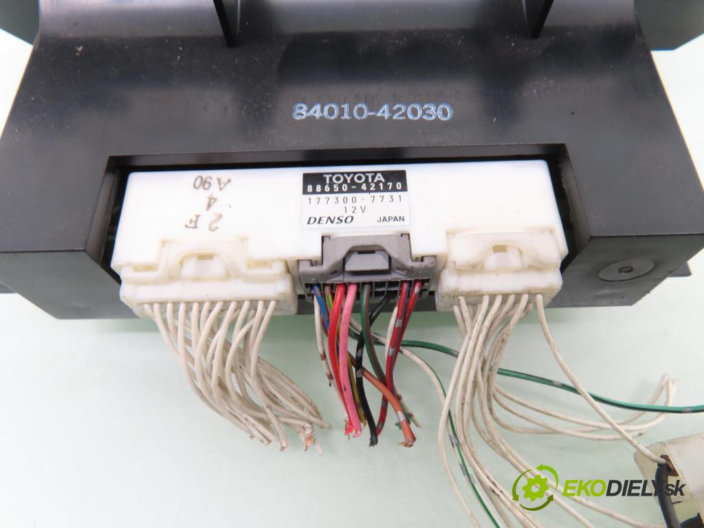 TOYOTA RAV 4 II (_A2_) SUV 2004 85,00 2.0 D-4D 4WD 116 - 1CD-FTV 1995,00 Panel kúrenia KLIMATRONIK 8865042170 ; 1773007731