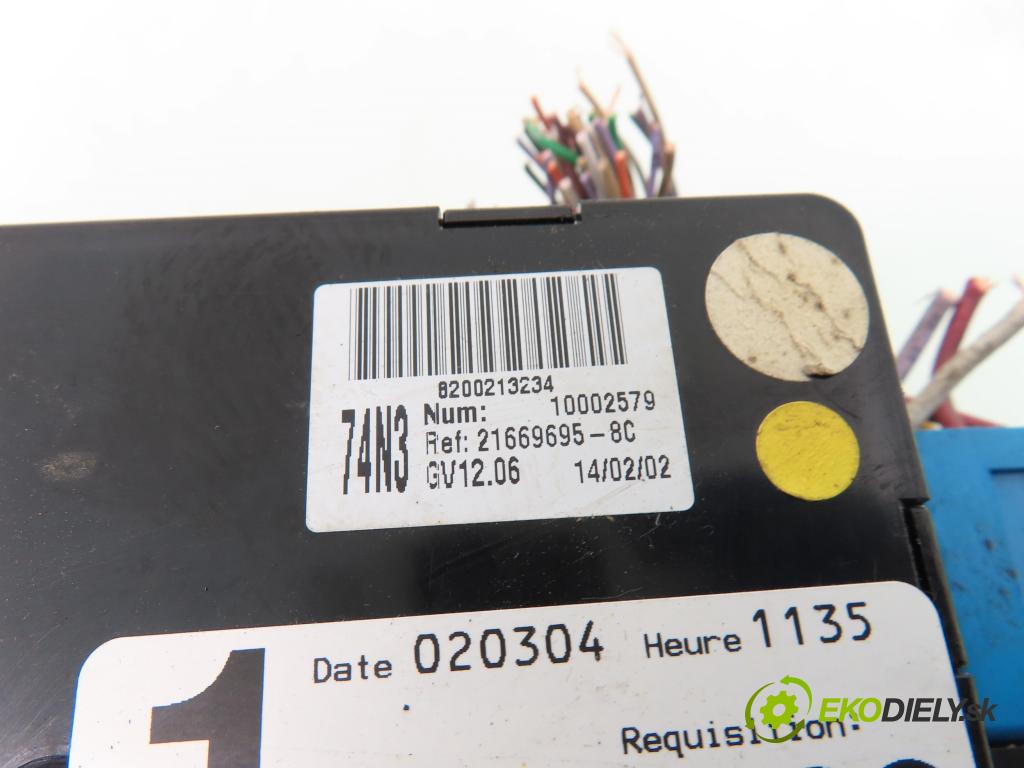 RENAULT LAGUNA II Grandtour (KG0/1_) KOMBI 2002 88,00 1.9 dCi 120 - F9Q 750 1870,00 MODUL BSI 8200213234 ; 8200148810A