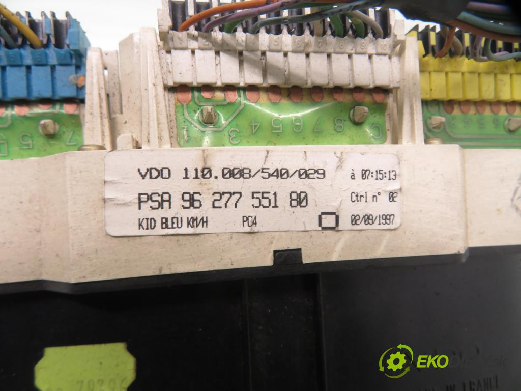 PEUGEOT 106 II (1A_, 1C_) HB 1997 44,00 1.1 i - HDZ (TU1M) 1124,00 Prístrojovka elektrický 9627755180 ; 110008540029 ; 81117839