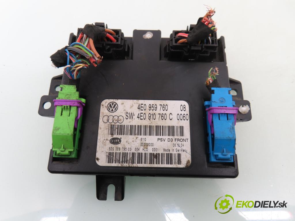AUDI A8 D3 (4E2, 4E8) SEDAN 2004 171,00 3.0 TDI quattro - ASB 2967,00 riadiaca jednotka / MODUL INNE: 4E0959760 ; 4E0910760C