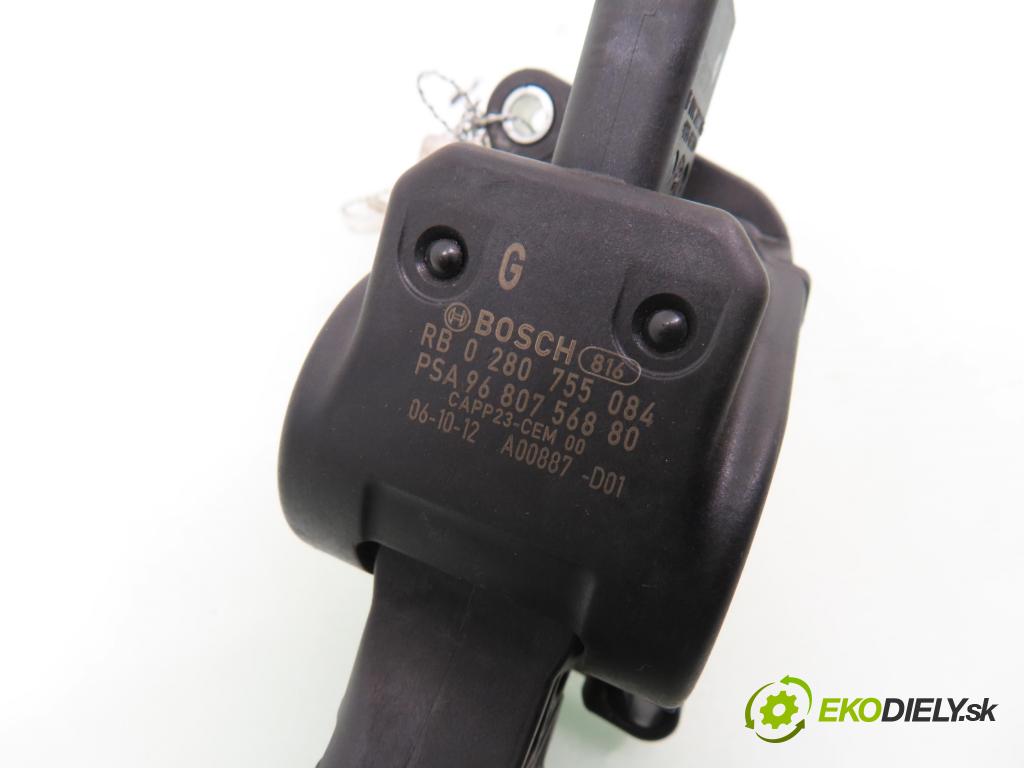 CITROEN C2 (JM_) HB 2005 50,00 1.4 HDi 68 8V - 8HZ 1398,00 Potenciometer plynu 0280755084 ; 9680756880 (Potenciometer plynového pedálu)