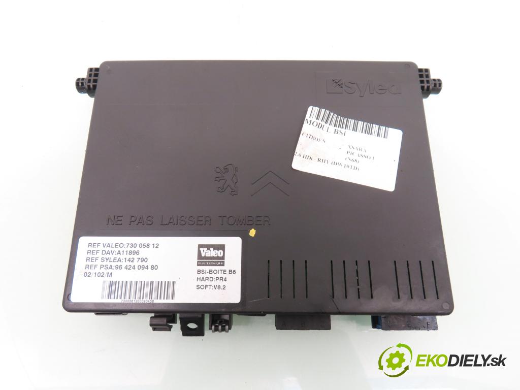 CITROEN XSARA PICASSO (N68) MINIVAN 2002 66,00 2.0 HDi 8V 90 - RHY 1997,00 MODUL BSI 9642409480 ; 73005812