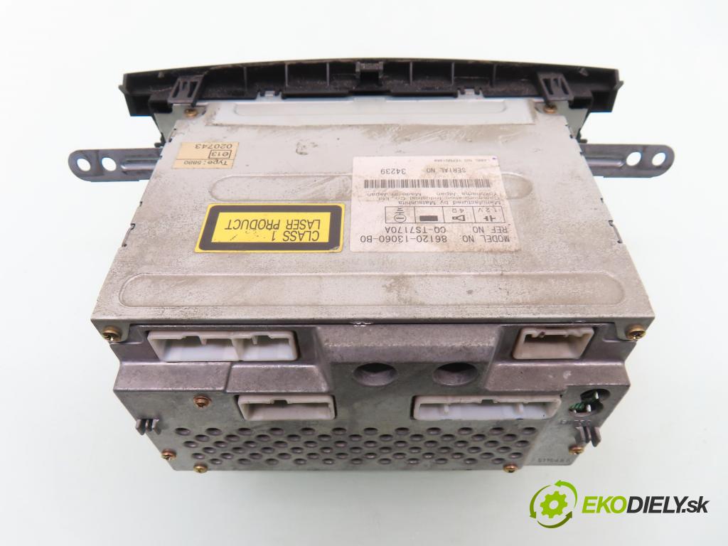 TOYOTA COROLLA Verso (_E12_) MINIVAN 2002 66,00 2.0 D-4D (CDE120_) - 1CD-FTV 1995,00 RADIO CD 8612013060B0