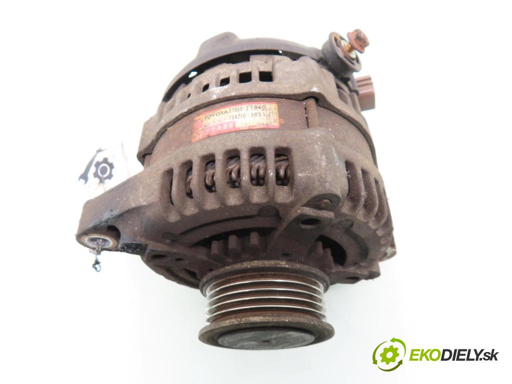 TOYOTA RAV 4 II (_A2_) SUV 2004 85,00 2.0 D-4D 4WD 116 - 1CD-FTV 1995,00 Alternátor 2706027040 ; 1042103051 (Alternátor)