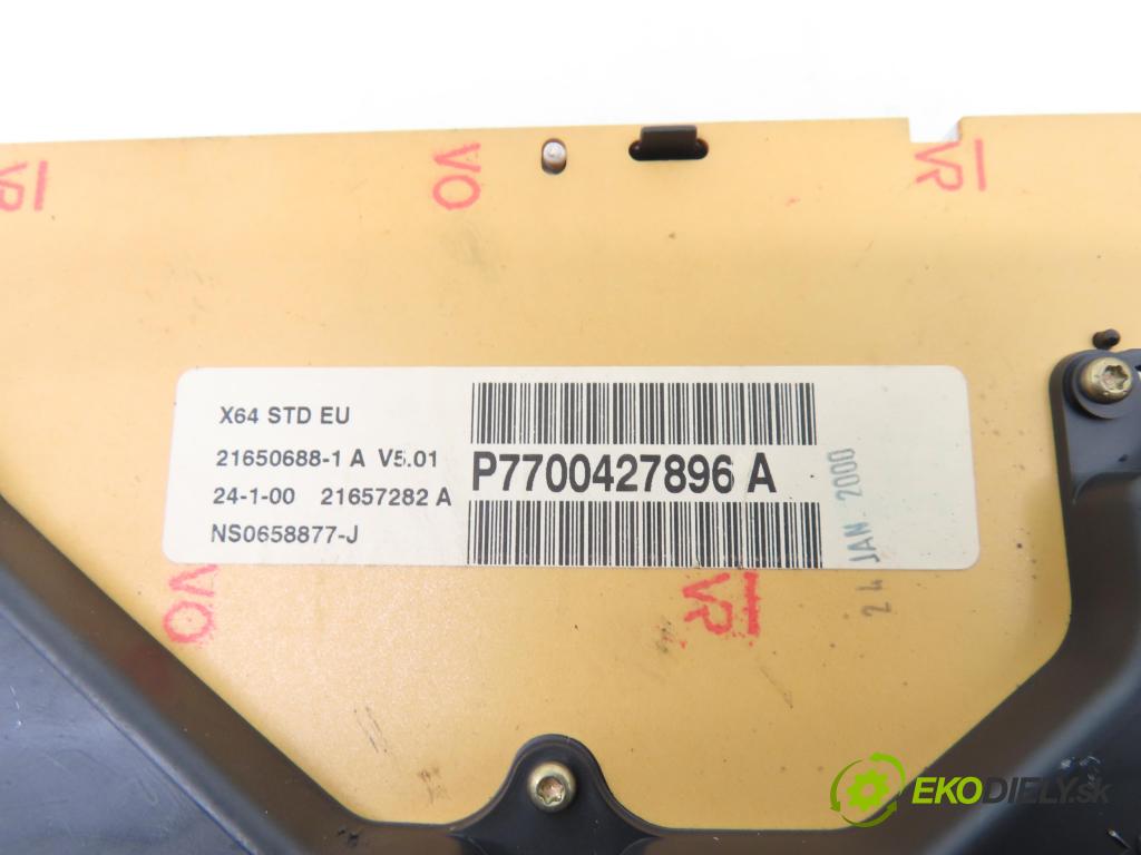 RENAULT SCENIC I (JA0/1_) MINIVAN 2000 75,00 1.9 dCi 102 - F9Q 732 1870,00 prístrojovka elektrický P7700427896A