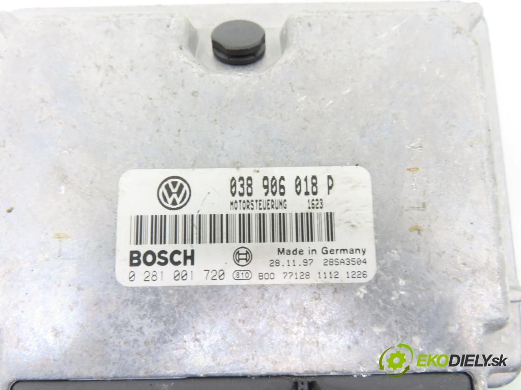 VW PASSAT B5 Variant (3B5) KOMBI 1997 81,00 1.9 TDI 110 - AFN 1896,00 řídící jednotka motora 038906018P ; 0281001720