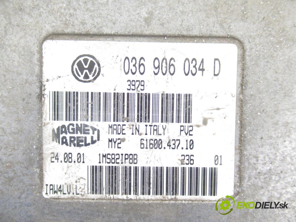 VW POLO (6N2) HB 2001 55,00 1.4 16V - AHW 1390,00 spinačka / imobilizéra IMMO / Riadiaca jednotka 036906034D ; 6N0920804D ; 6X0950257