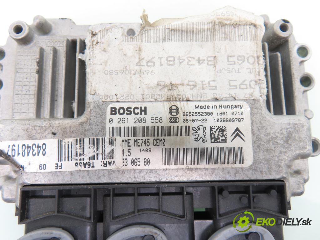 PEUGEOT 307 (3A/C) HB 2006 65,00 1.4 16V - KFU (ET3J4) 1360,00 řídící jednotka motora 0261208558 ; 9659306580