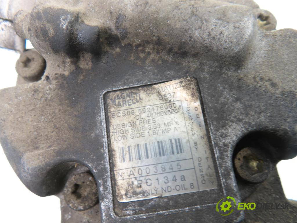 FIAT STILO (192_) HB 2003 59,00 1.9 JTD (192_XF1A) - 192 A3.000 1910,00 KOMPRESOR: klimatizace 592476000 ; SCSC08 ; 467862620 (Kompresor klimatizace)