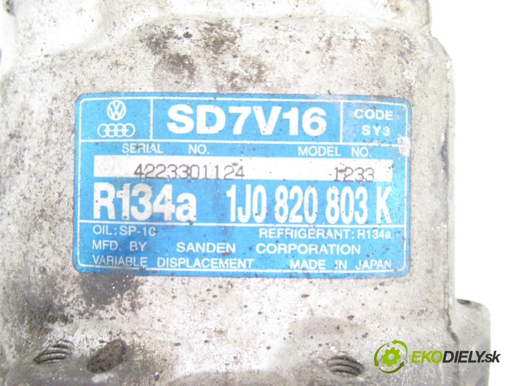 SEAT LEON (1M1) HB 2001 66,00 1.9 TDI - AGR 1896,00 KOMPRESOR: klimatizácie 1J0820803K (Kompresor klimatizácie)