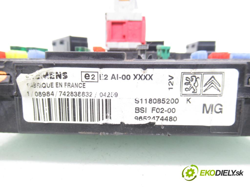 CITROEN C3 I (FC_) HB 2004 50,00 1.4 HDi 8V - 8HX 1398,00 MODUL BSI 9652474480 ; S118085200K