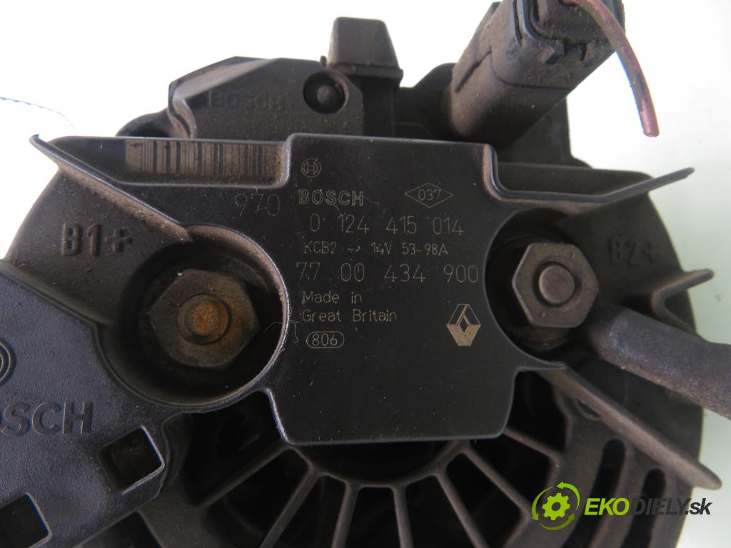 RENAULT THALIA I (LB0/1/2_) SEDAN 2003 55,00 1.4 - K7J 700 1390,00 Alternátor 0124415014 ; 7700434900 (Alternátor)