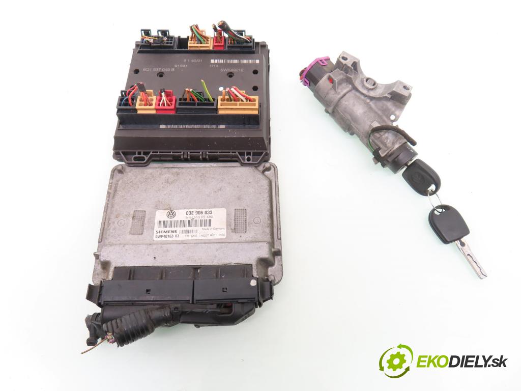 VW POLO (9N_) HB 2001 47,00 1.2 12V 64 - AZQ 1198,00 spinačka / imobilizéra IMMO / Riadiaca jednotka 03E906033 ; 5WP4016303 ; 6Q1937049B