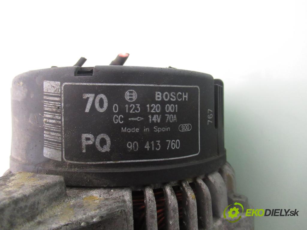 OPEL ASTRA F (T92) HB 1998 60,00 1.4 - 14 SE 1389,00 Alternátor 0123120001 ; 90413760 (Alternátor)