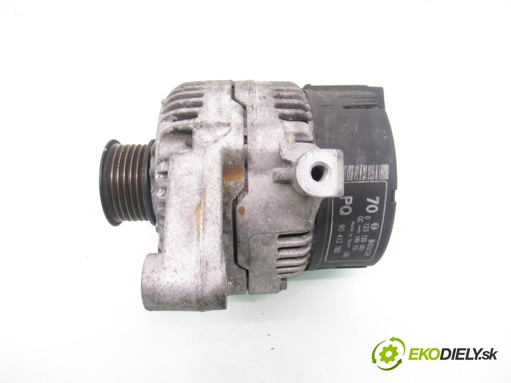 OPEL ASTRA F (T92) HB 1998 60,00 1.4 - 14 SE 1389,00 Alternátor 0123120001 ; 90413760 (Alternátor)